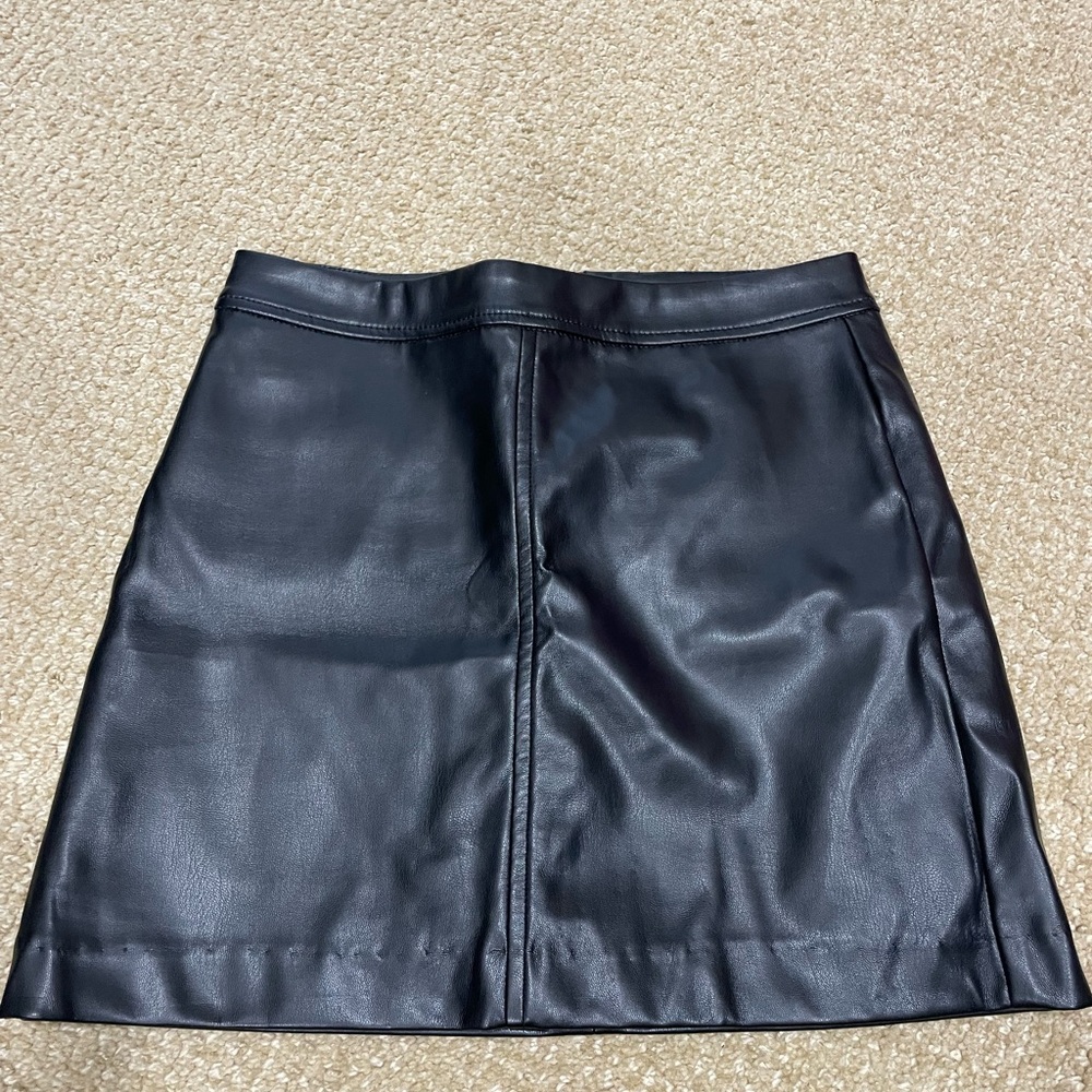 Black Leather Skirt